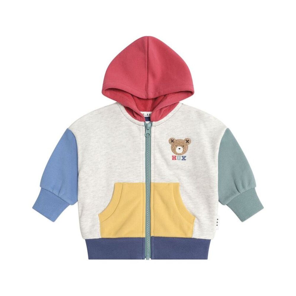Huxbaby Girls  Huxbear Zip Up Hoodie, Multi